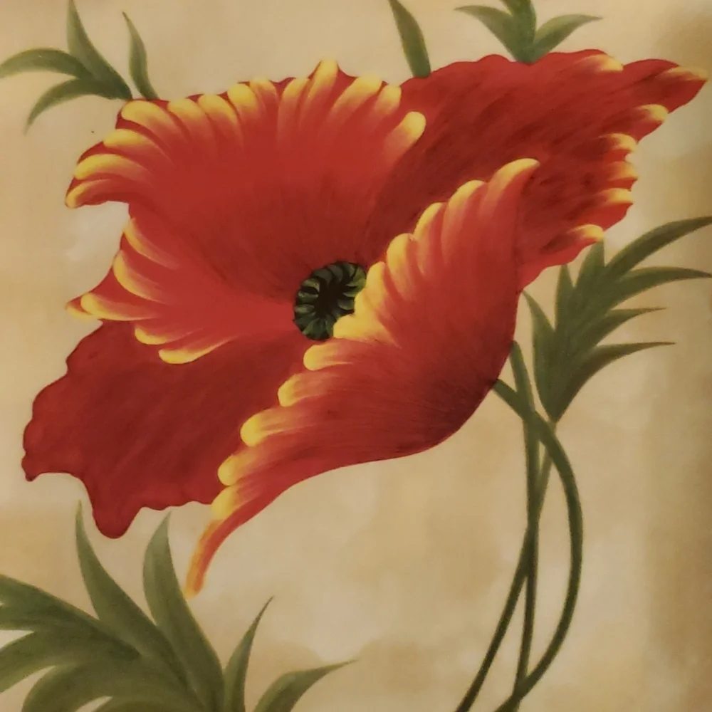 Pier 1 Imports Poppies Salad Plate